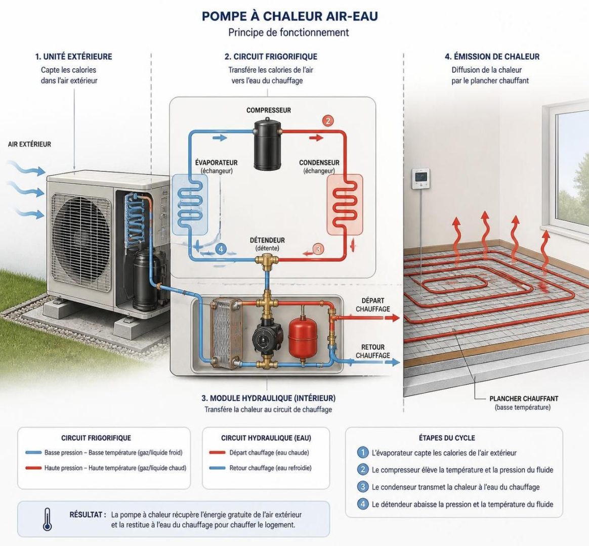 découvrez comment le coefficient de performance (cop) d'une pompe à chaleur évolue en fonction des variations de la température extérieure pour optimiser son efficacité énergétique.