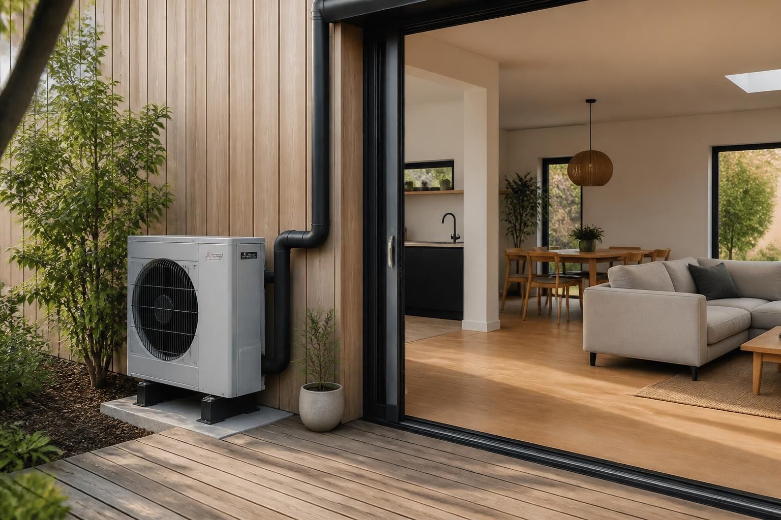 découvrez comment la pompe à chaleur air-eau associée au plancher chauffant bois offre une solution écologique et économique pour un confort thermique optimal toute l'année.