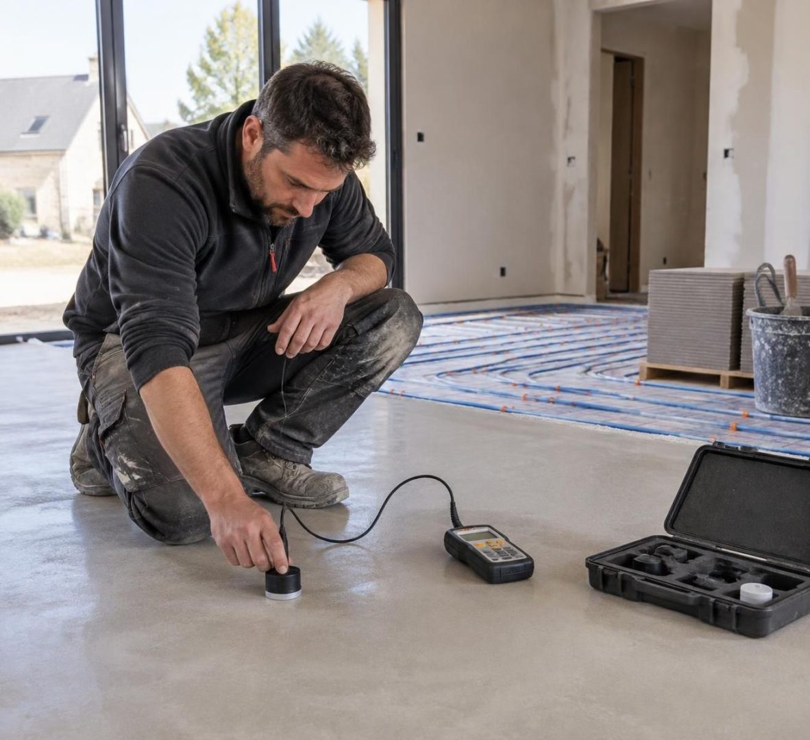 découvrez comment une chape anhydrite s’associe à un plancher chauffant et à une pompe à chaleur, ainsi que les précautions à connaître pour une installation performante.